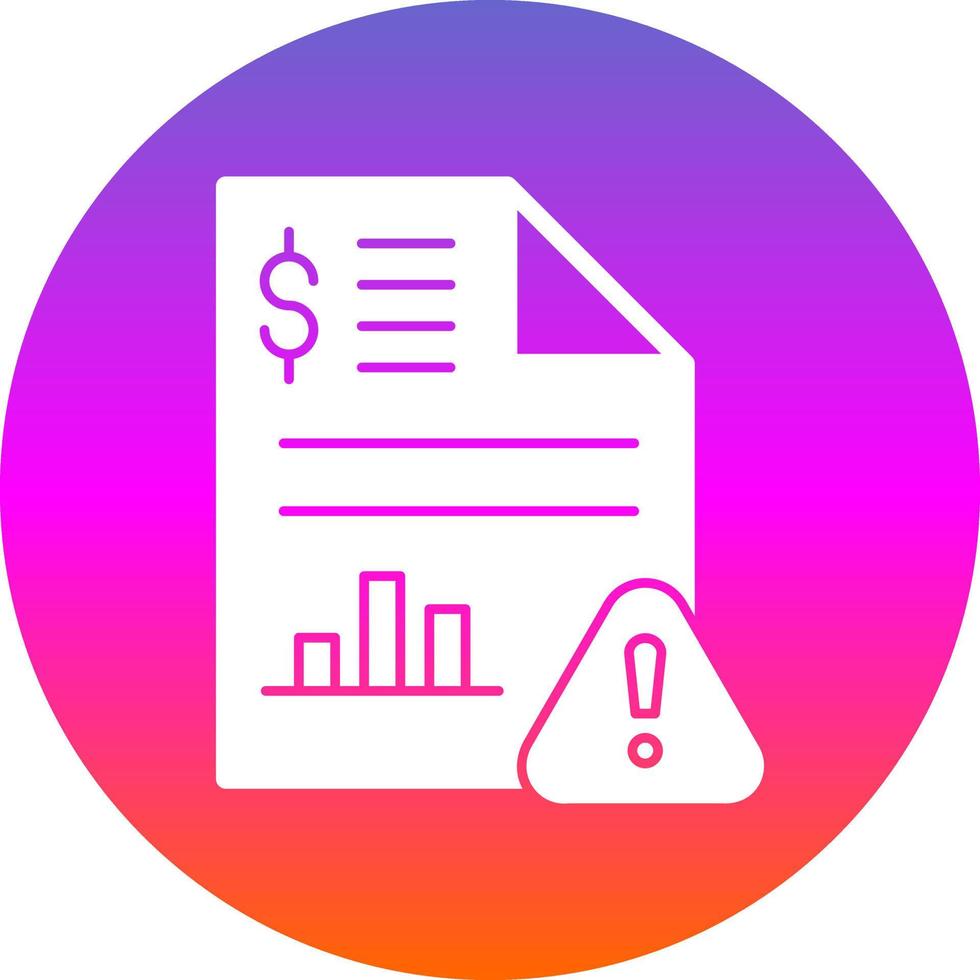 Stock Market Report Vector Icon Design