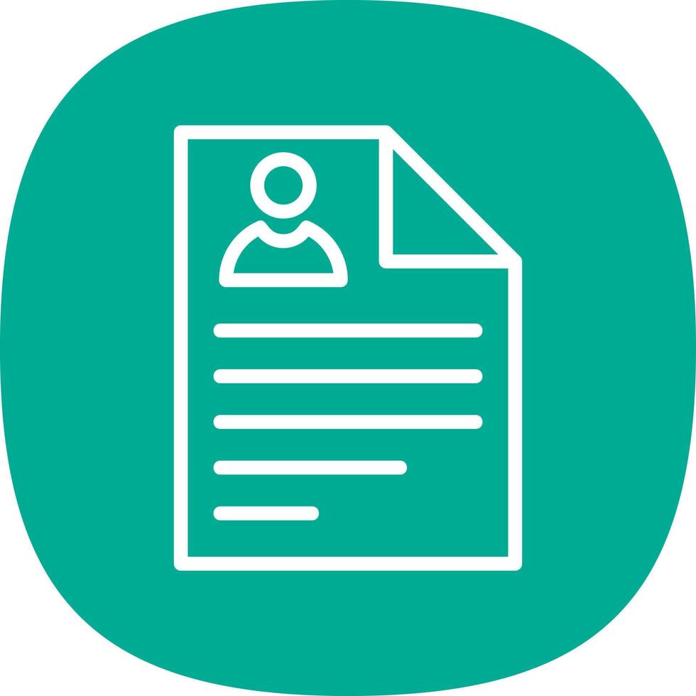 Curriculum Vitae Vector Icon Design