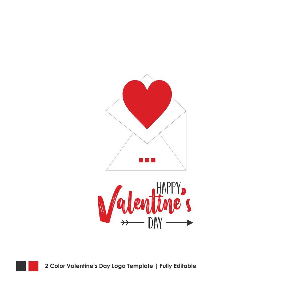Happy Valentines Day Card Vector Lettering Background