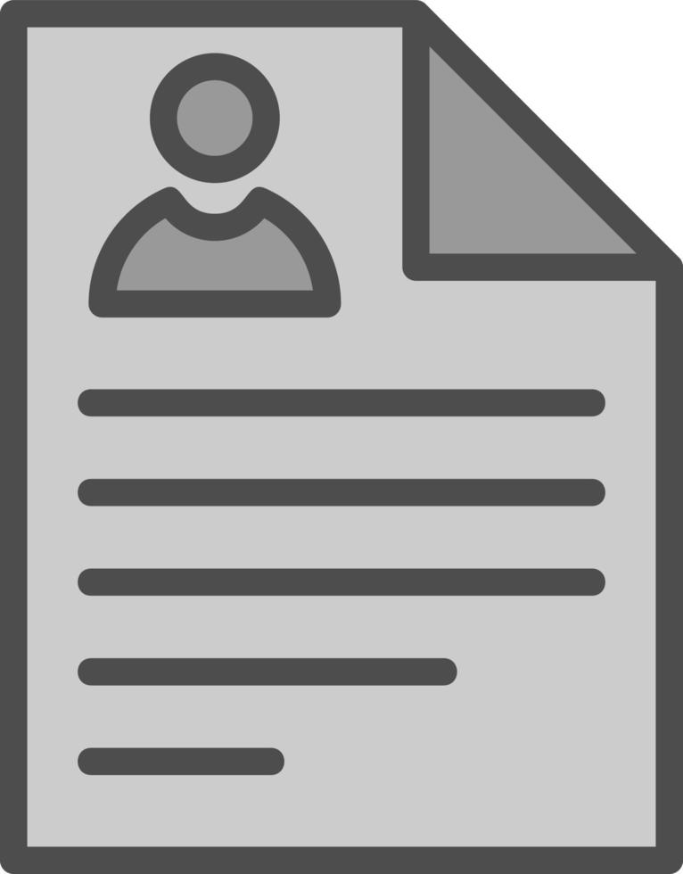Curriculum Vitae Vector Icon Design