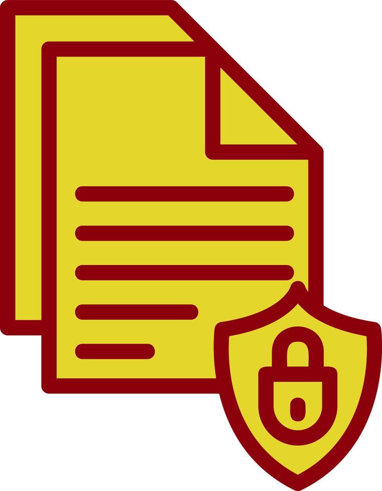 Document Security Vector Icon Design