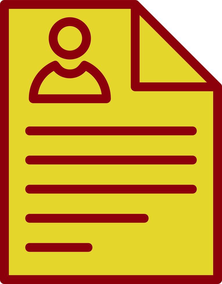 Curriculum Vitae Vector Icon Design