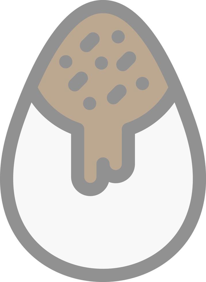 Chocolate Egg Vector Icon Design