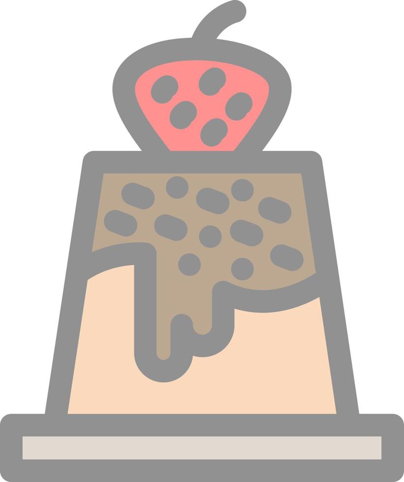 Pudding Vector Icon Design