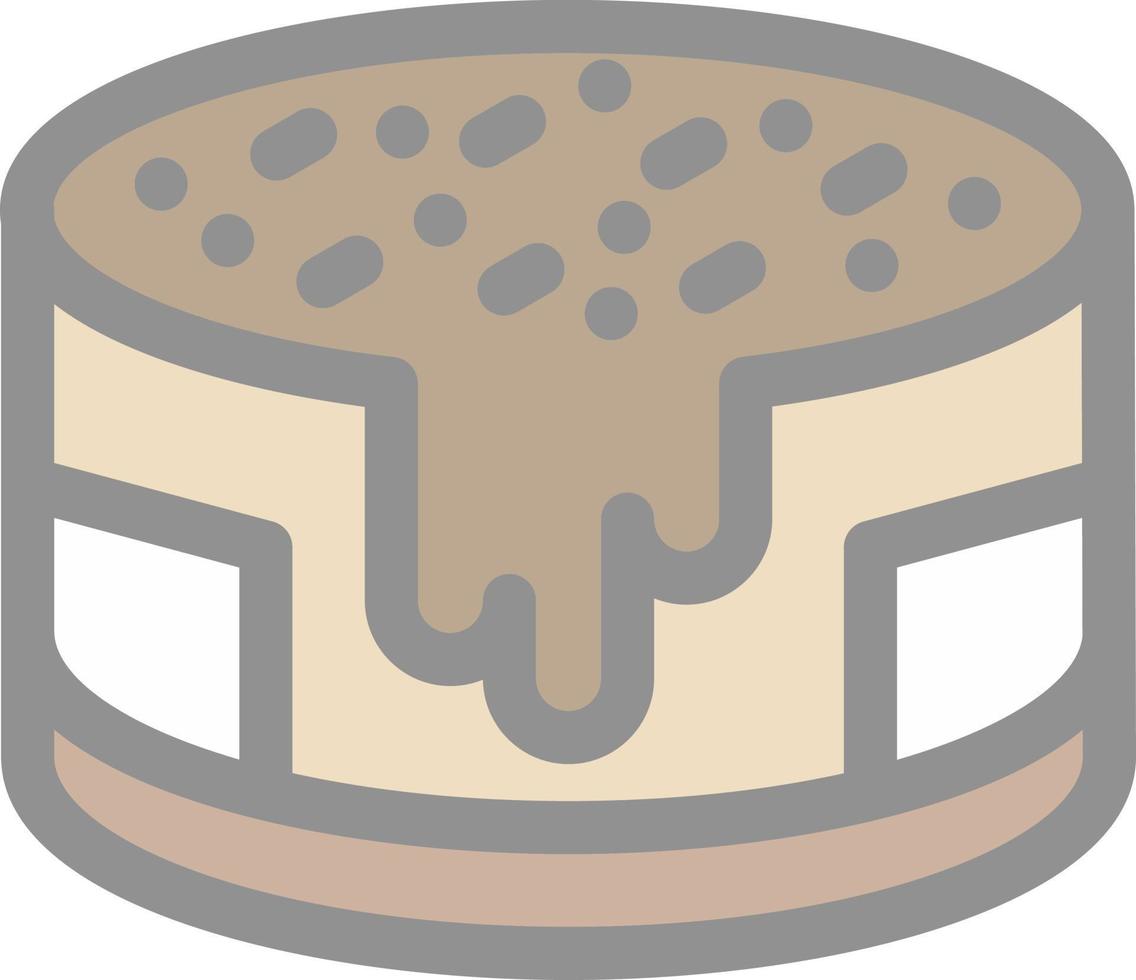 diseño de icono de vector de pastel de chocolate