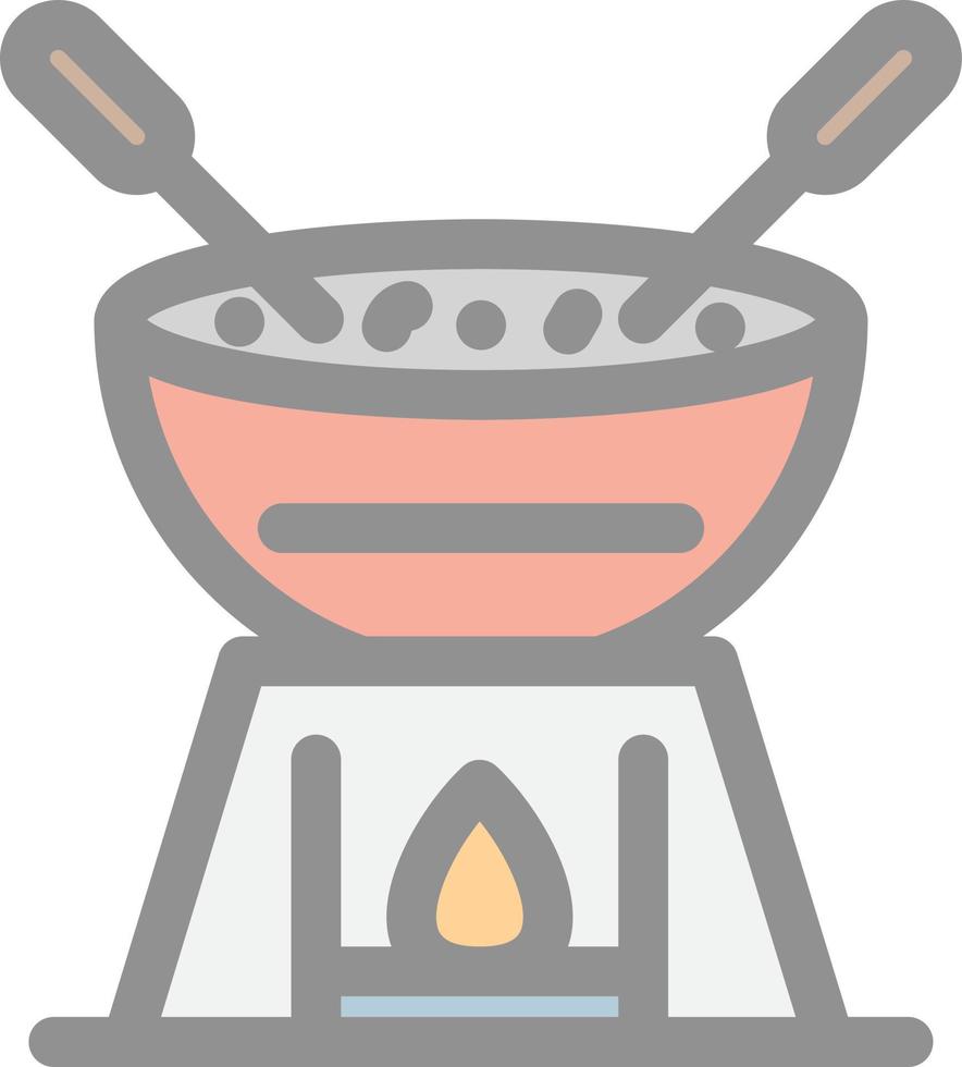 diseño de icono de vector de fondue