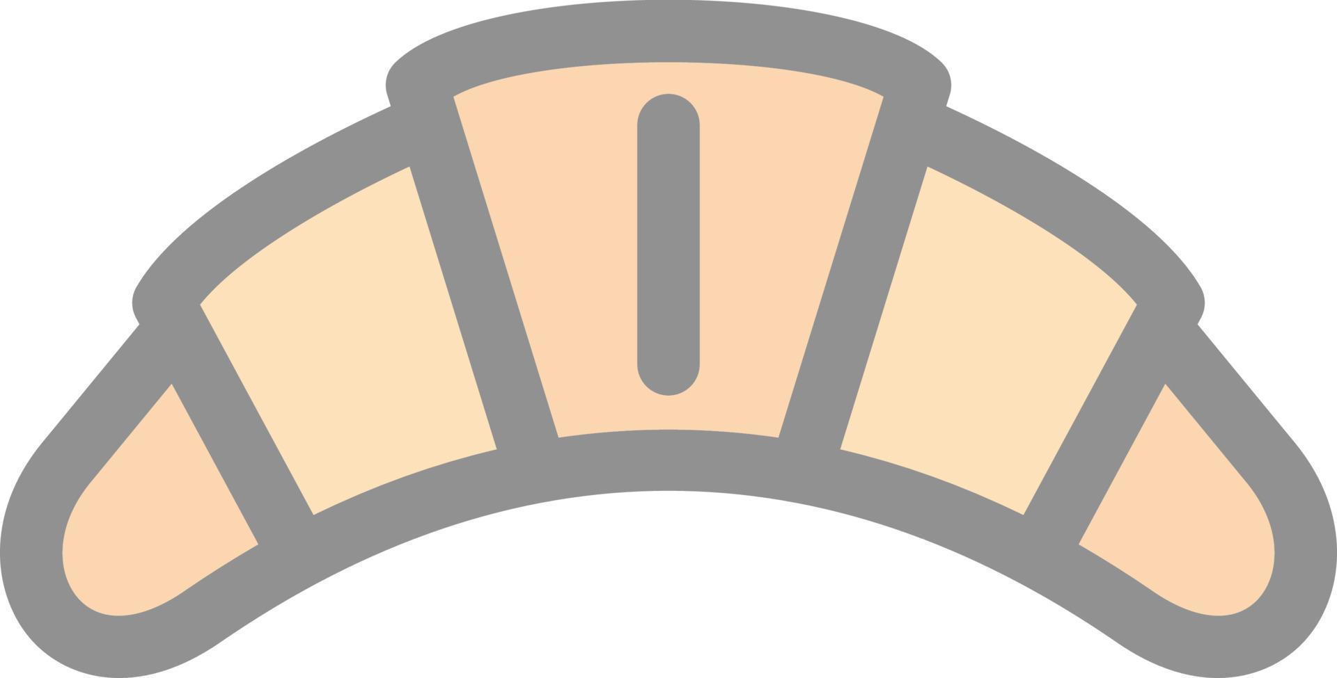 Croissant Vector Icon Design