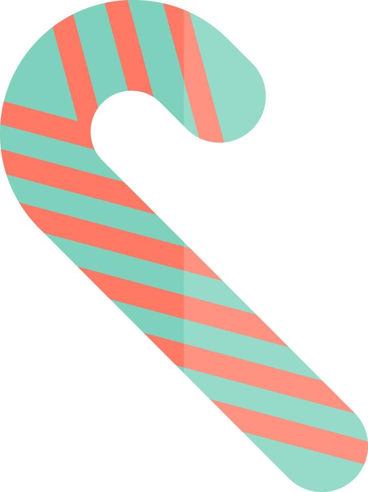 Candy Cane Vector Icon Design