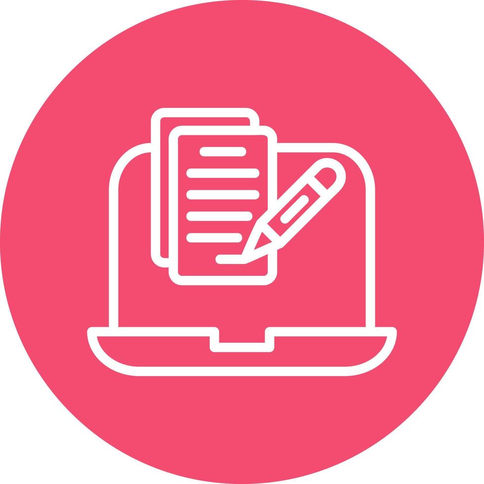 Copywriter Vector Icon Design