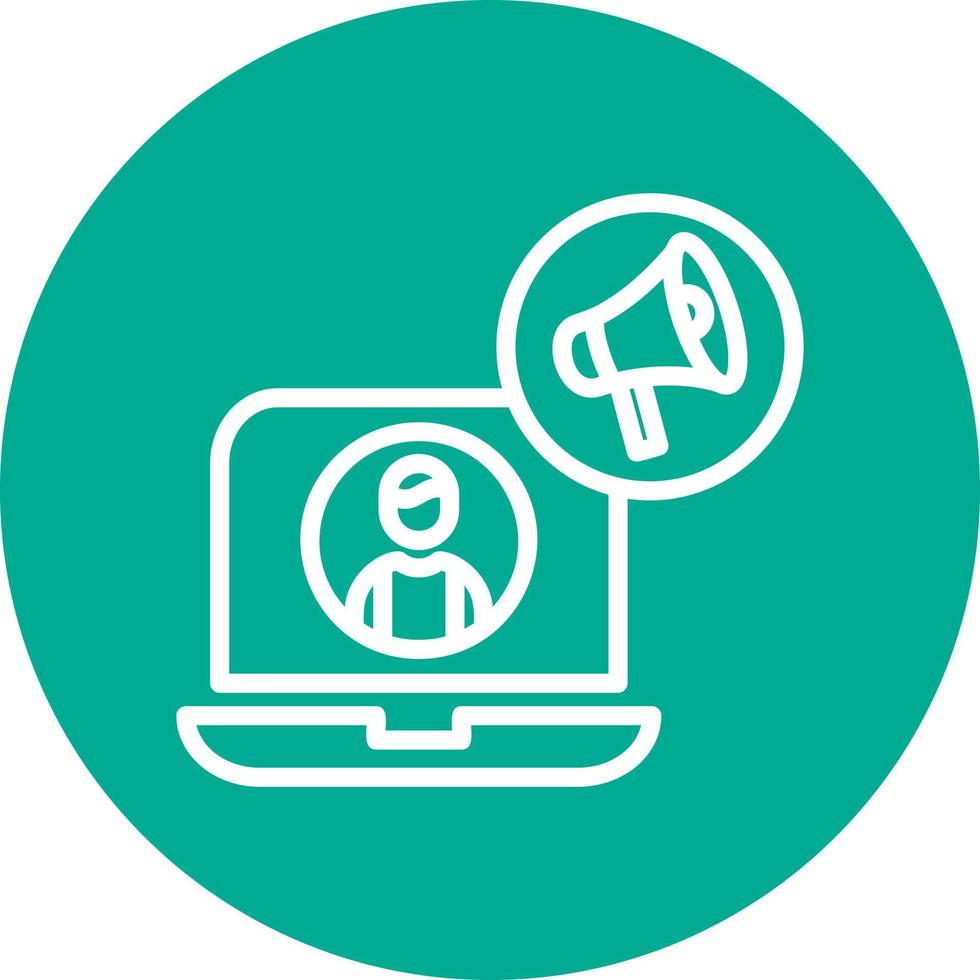 Content Marketer Vector Icon Design