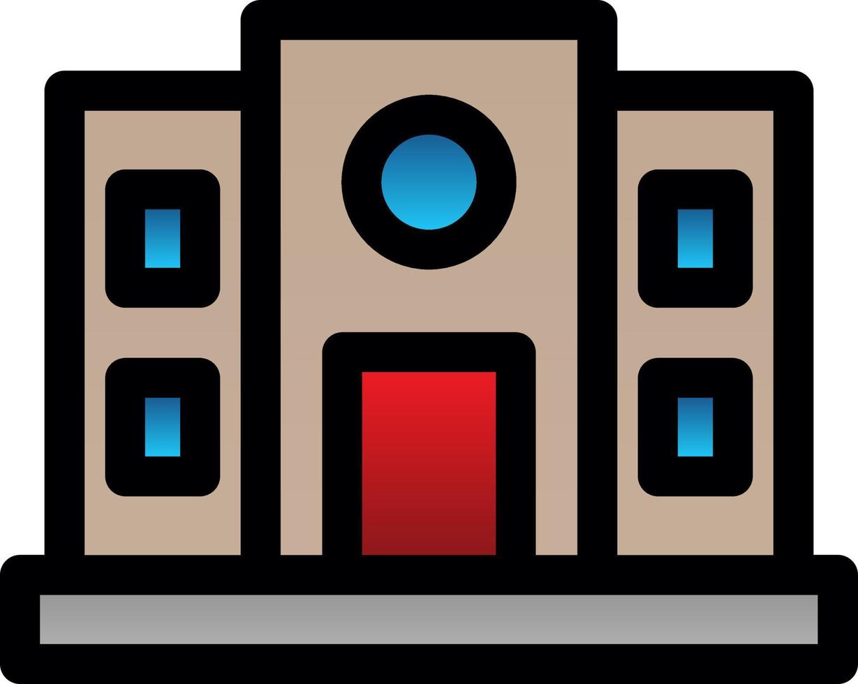 Cloud Based Architecture Vector Icon Design
