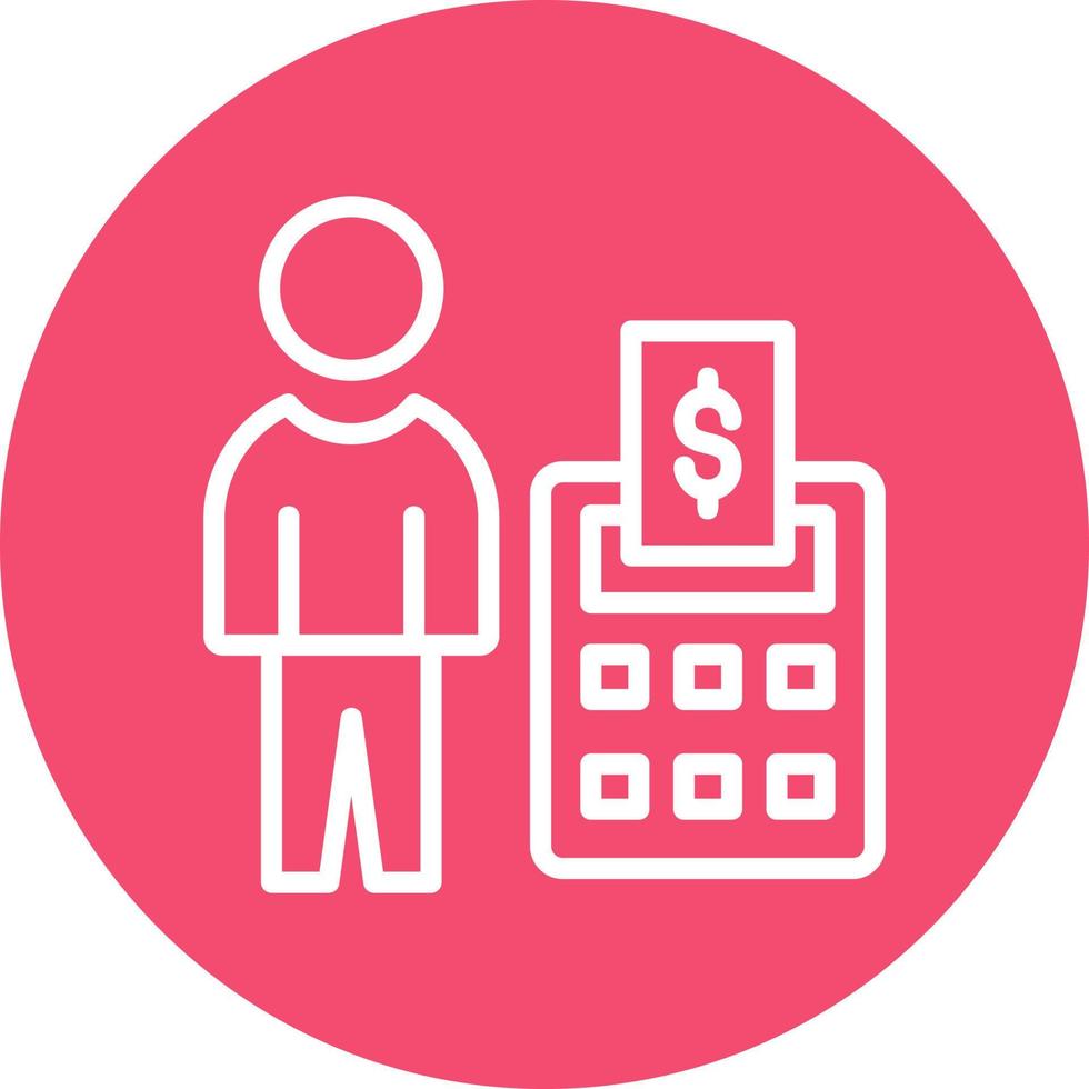 Accountant Vector Icon Design