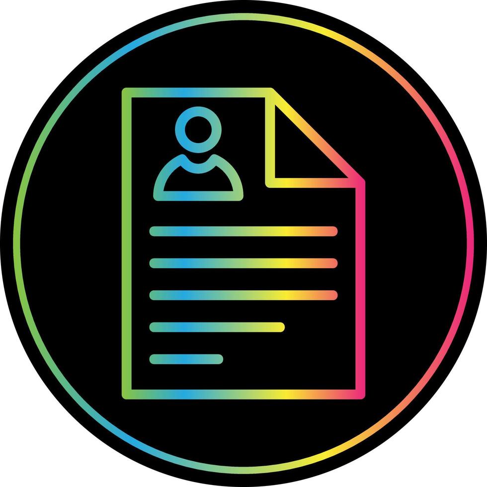 Curriculum Vitae Vector Icon Design