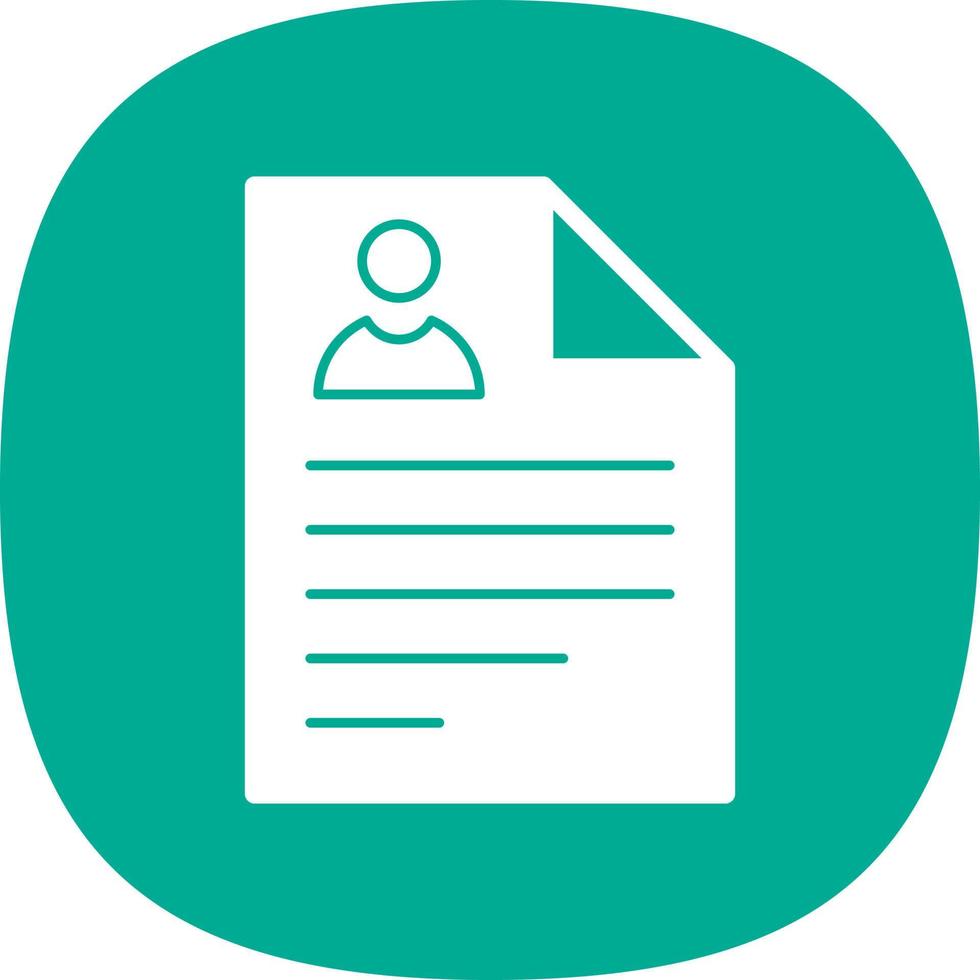 Curriculum Vitae Vector Icon Design