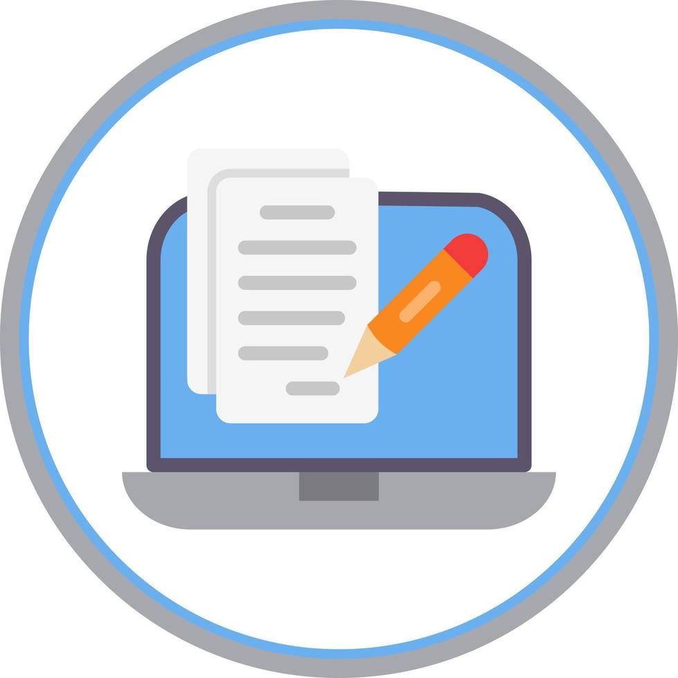 Copywriter Vector Icon Design