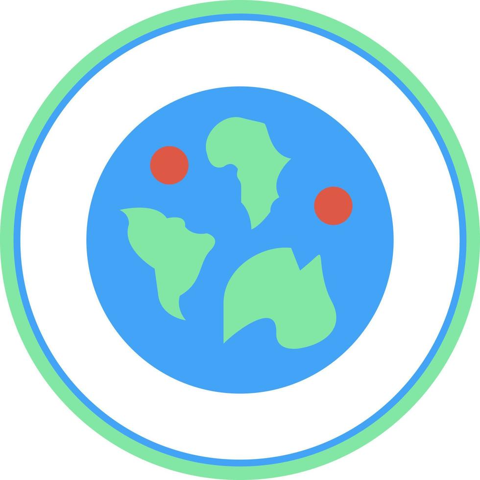 World Map Vector Icon Design