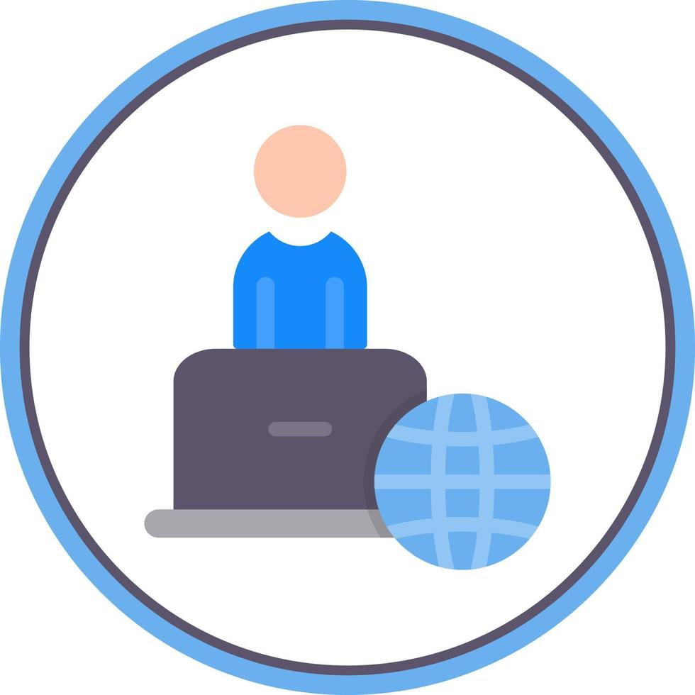 Remote Work Vector Icon Design