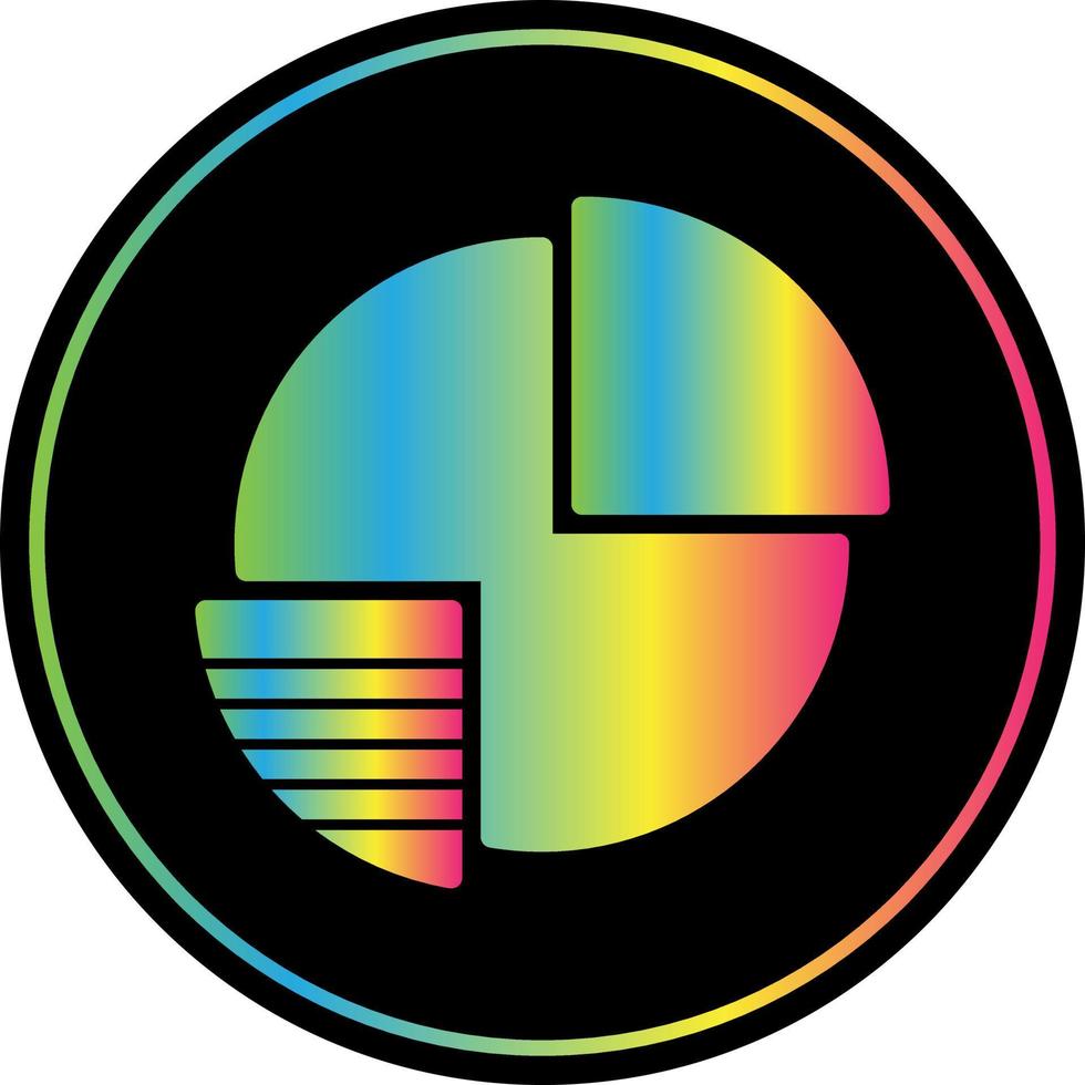 Pie Chart Vector Icon Design