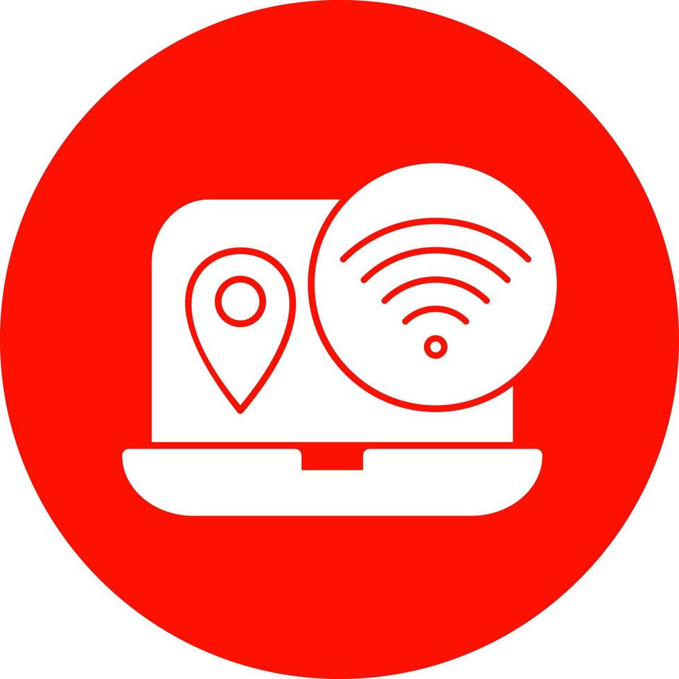 Digital Nomad Hub Vector Icon Design