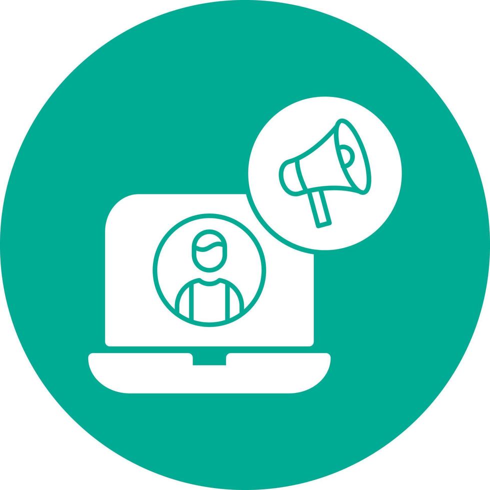 Content Marketer Vector Icon Design