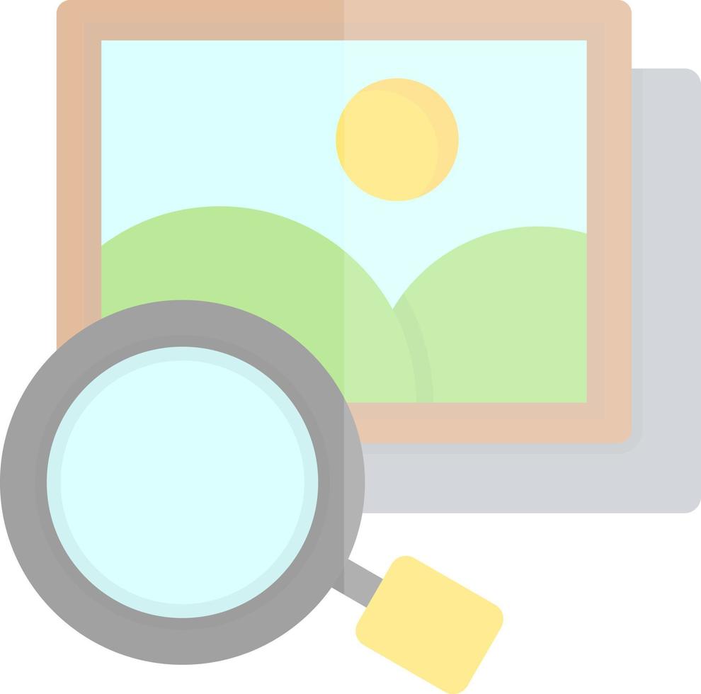 Search Image Flat Icon vector