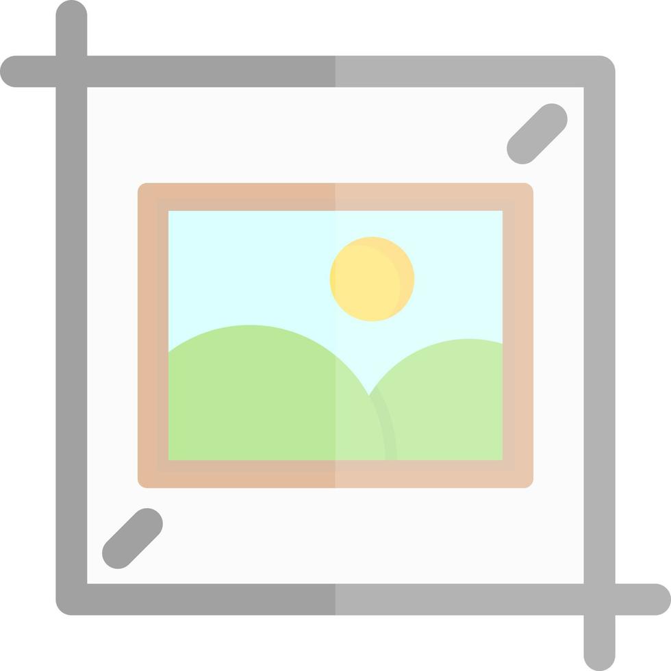Crop Flat Icon vector