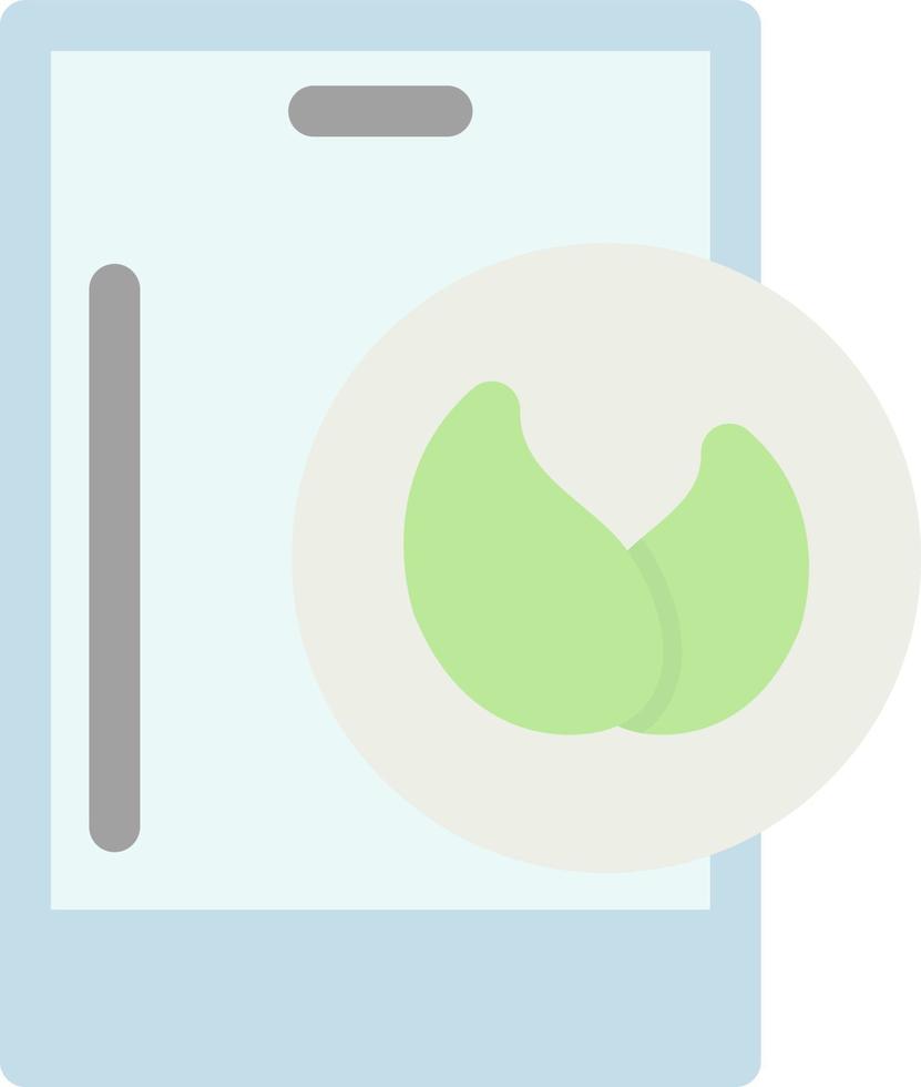 Eco Smartphone Flat Icon vector