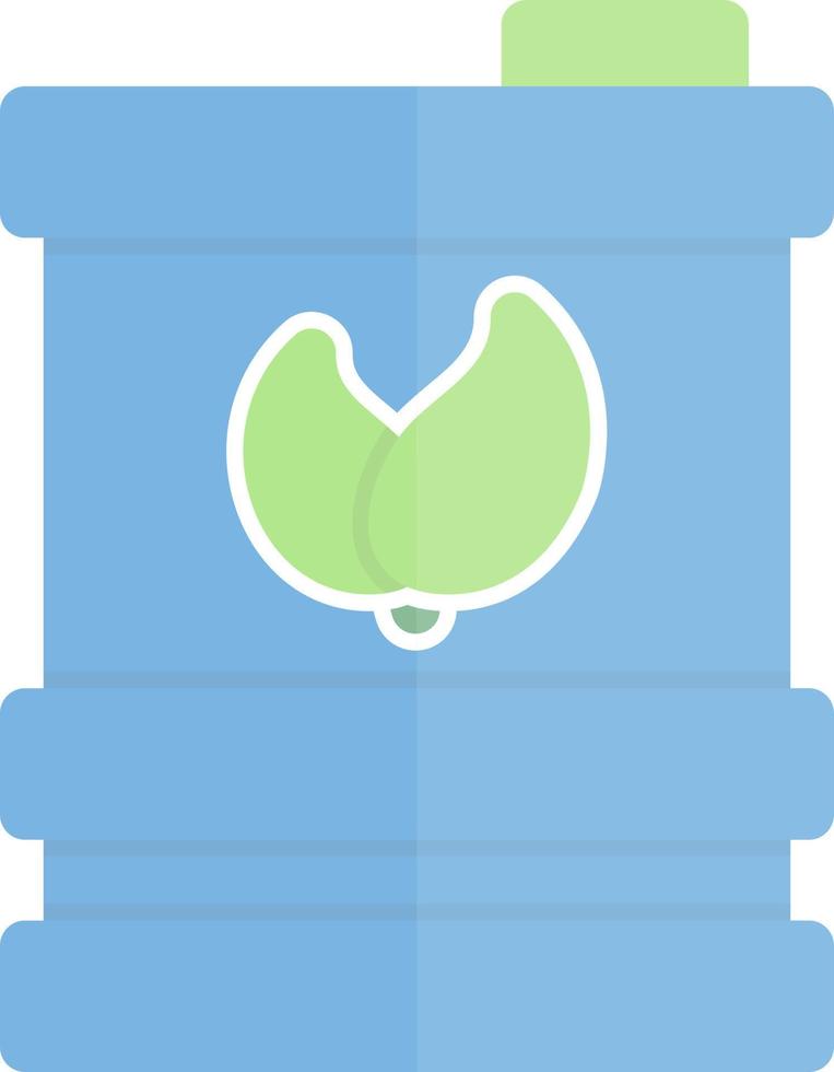 Biofuel Barrell Flat Icon vector