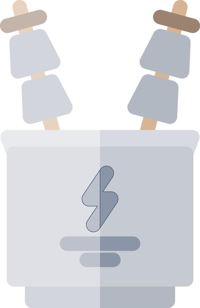 Power Transformer Glyph Icon vector