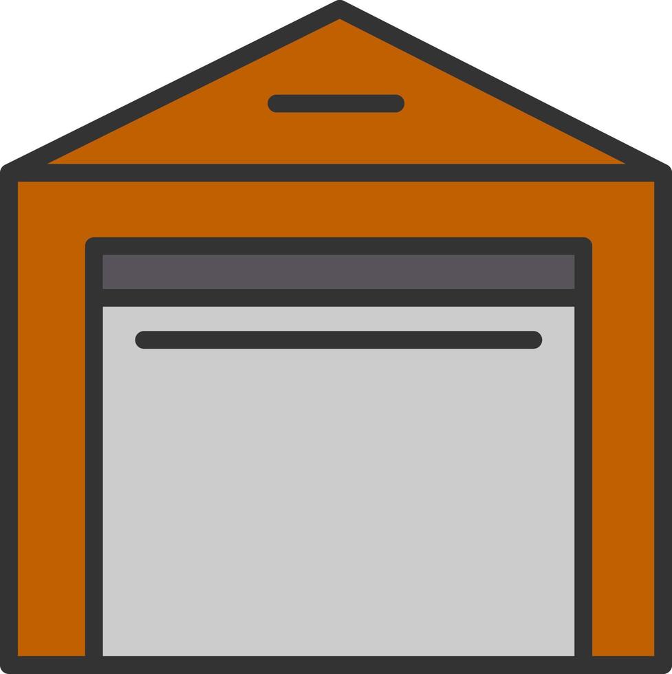 Warehouse Vector Icon Design