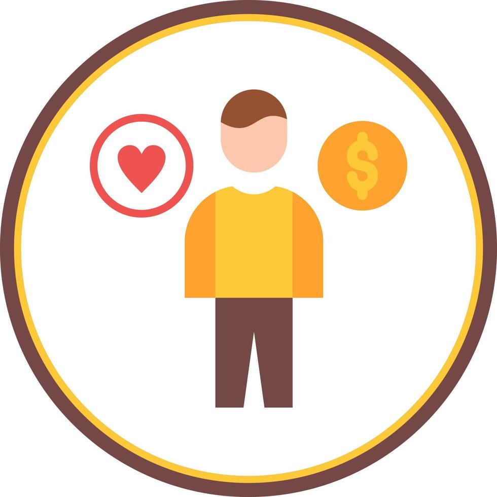 Work Life Balance Vector Icon Design