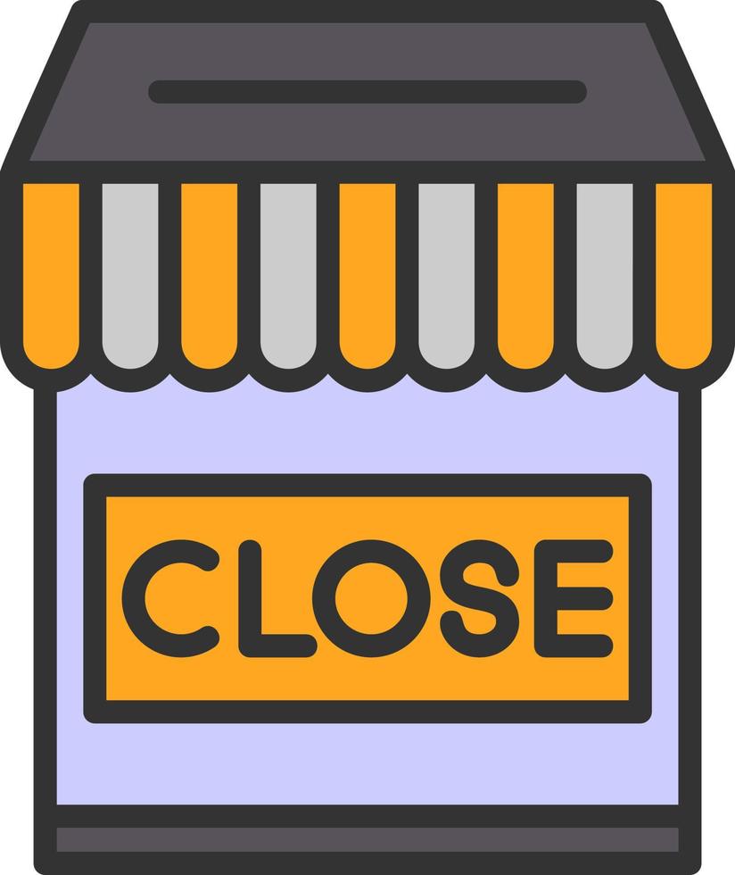 Shop Close Vector Icon Design