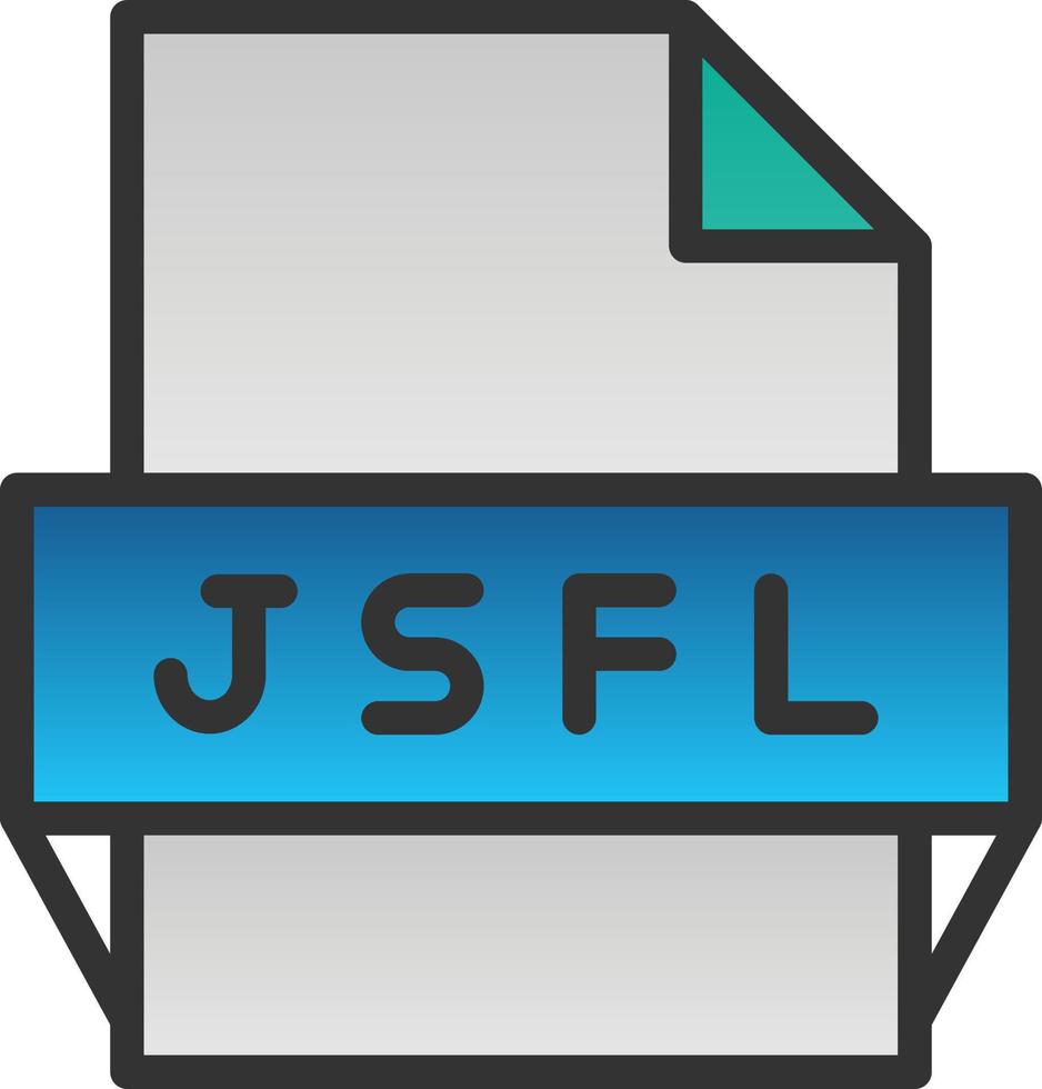 Jsfl File Format Icon vector