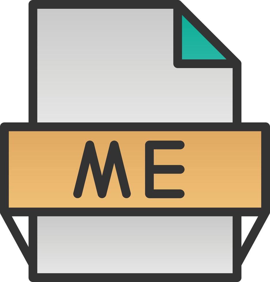 mi icono de formato de archivo vector