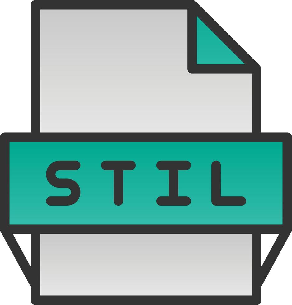 Stil File Format Icon vector