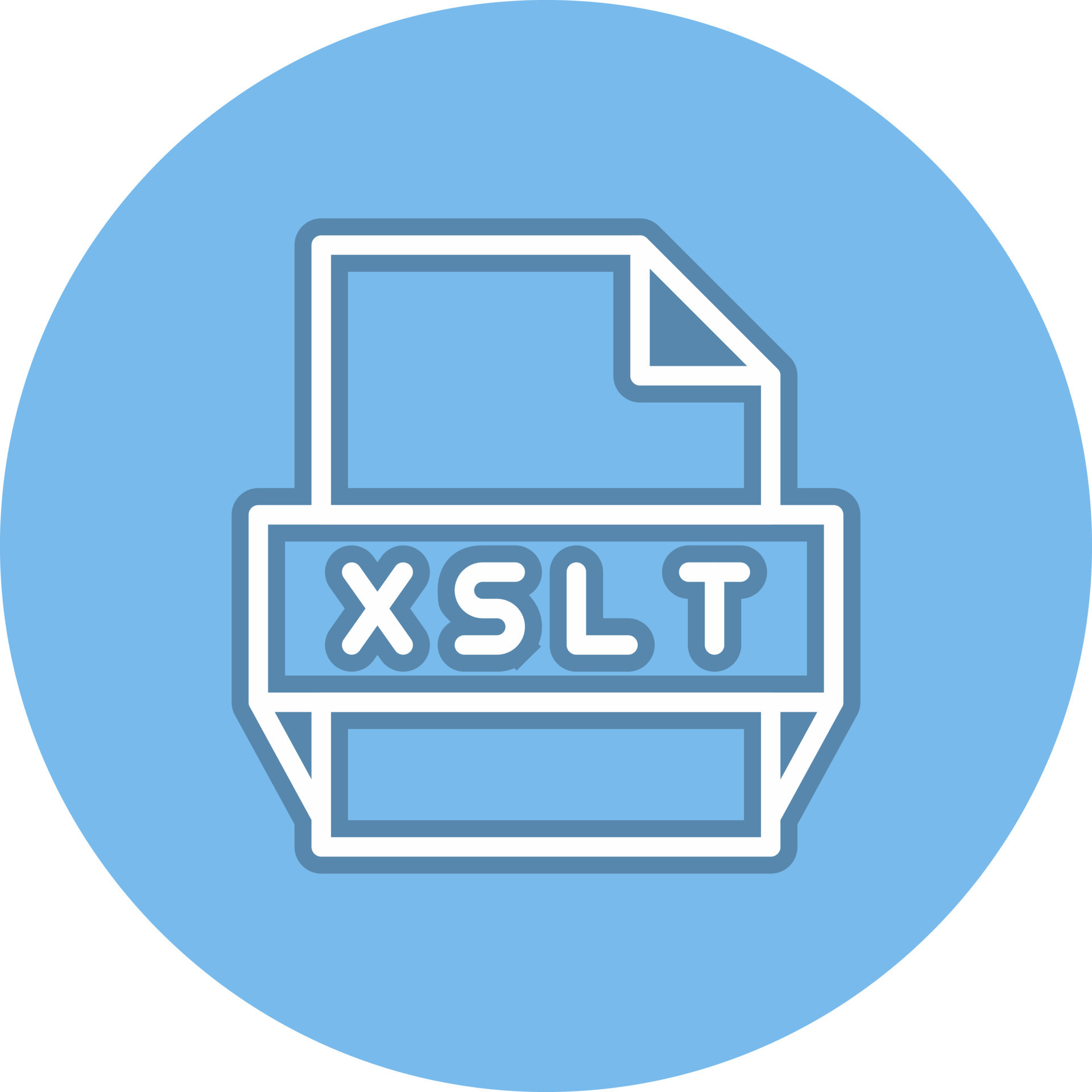 Xslt file format icon 15824005 vector art at vecteezy