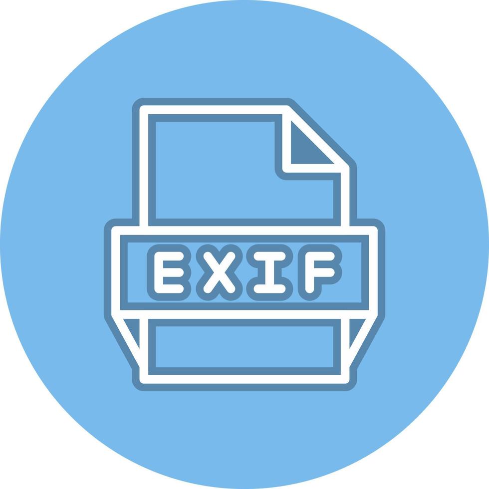 Exif File Format Icon vector