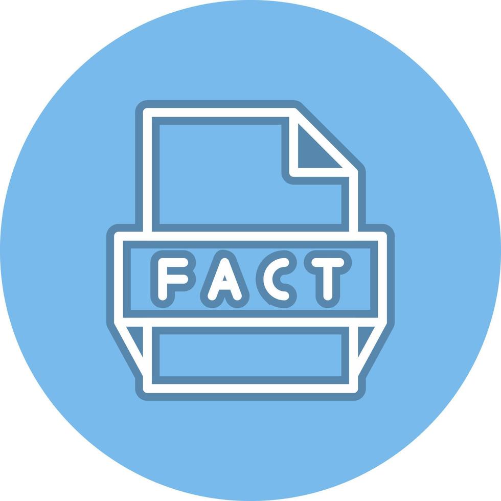 Fact File Format Icon vector