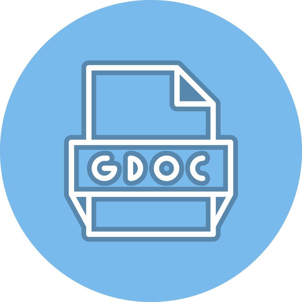 Gdoc File Format Icon vector