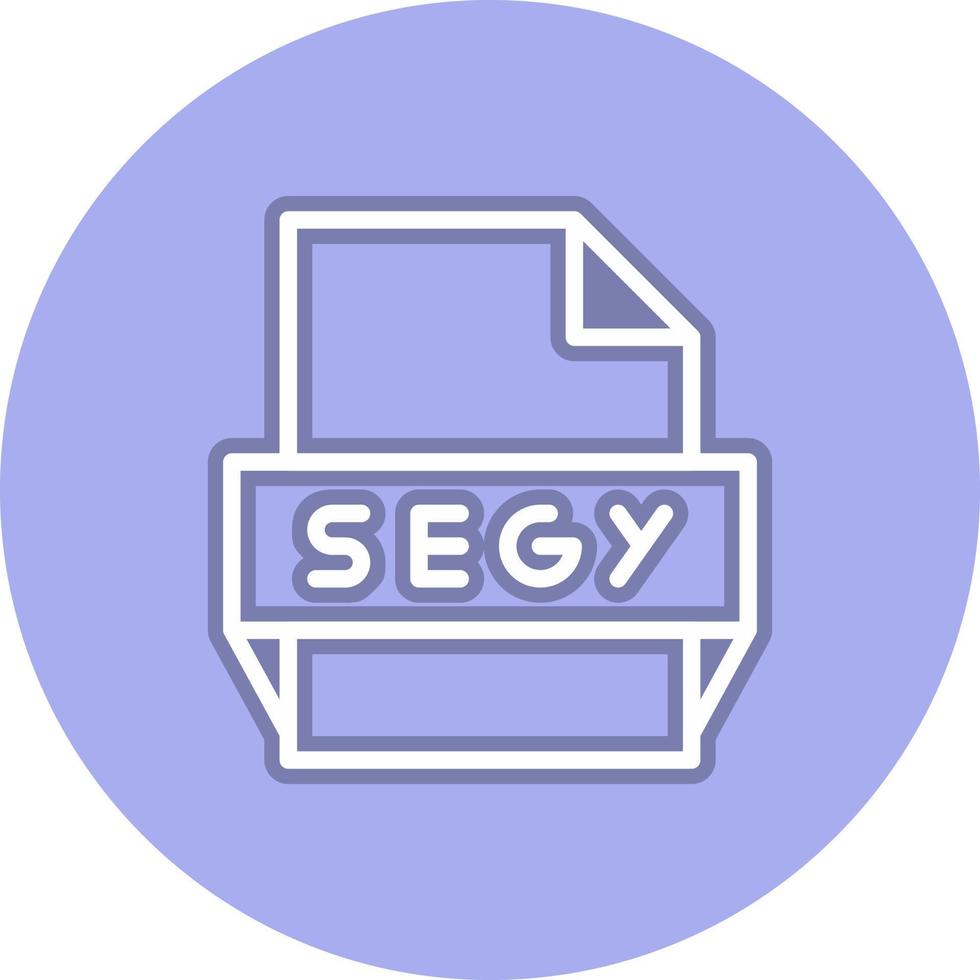 Segy File Format Icon vector