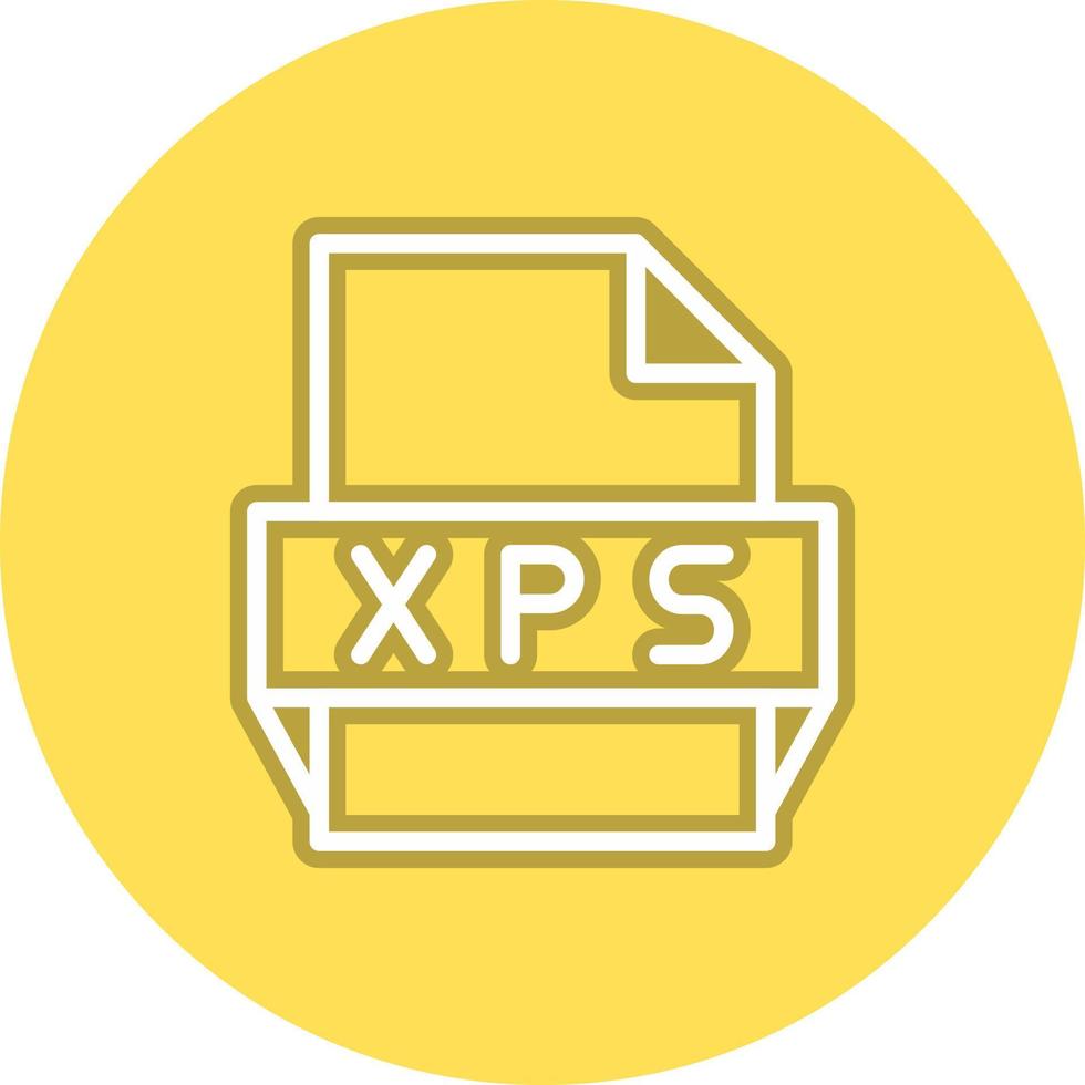 Xps File Format Icon vector