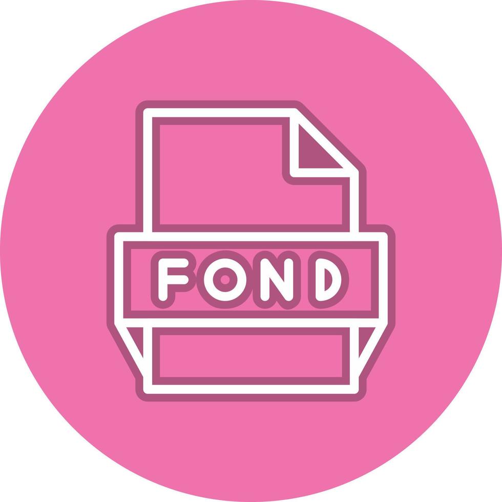 Fond File Format Icon vector