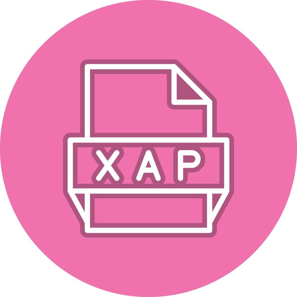 Xap File Format Icon vector