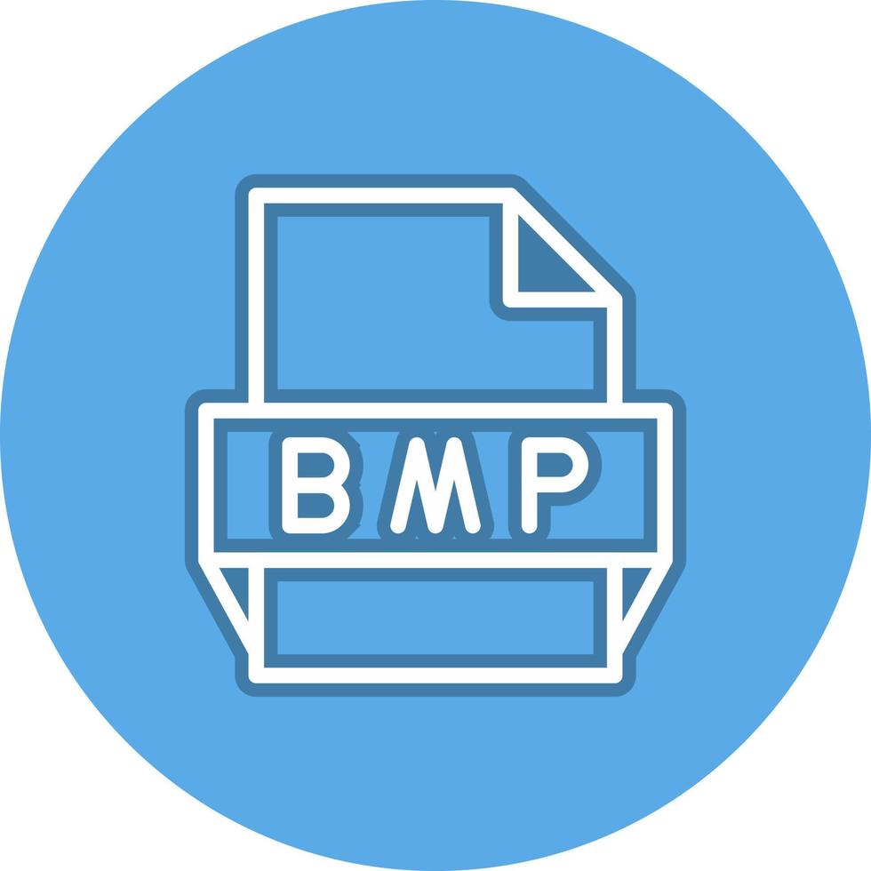 Bmp File Format Icon vector
