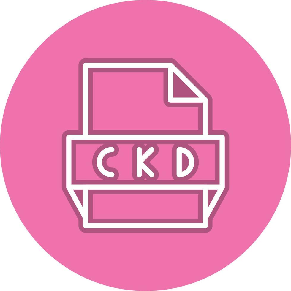 Ckd File Format Icon vector