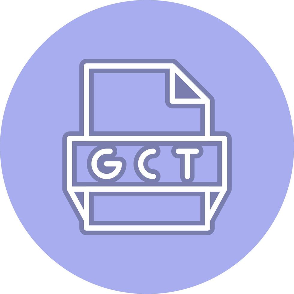 Gtc File Format Icon vector