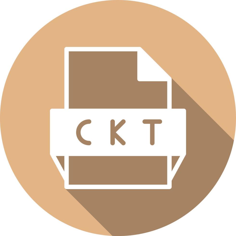 Ckt File Format Icon vector