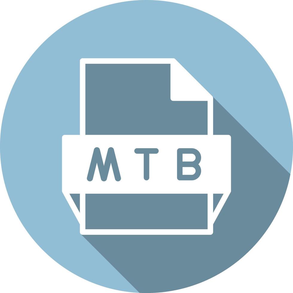Mtb File Format Icon vector