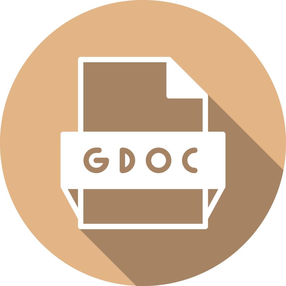 icono de formato de archivo gdoc vector