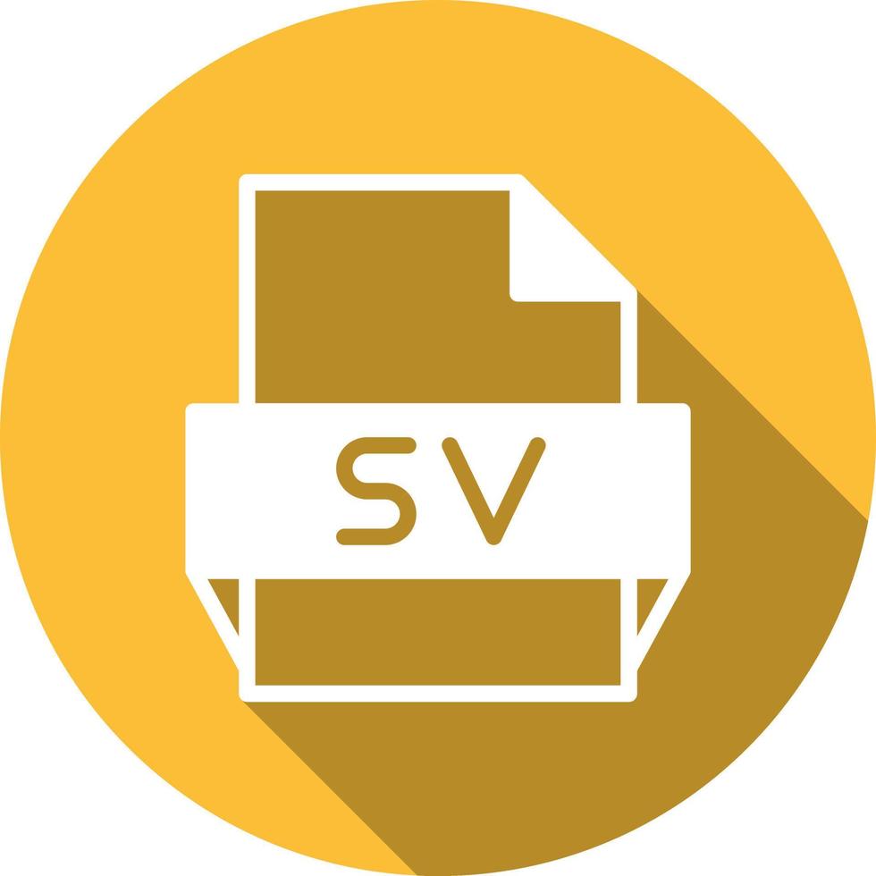 Sv File Format Icon vector